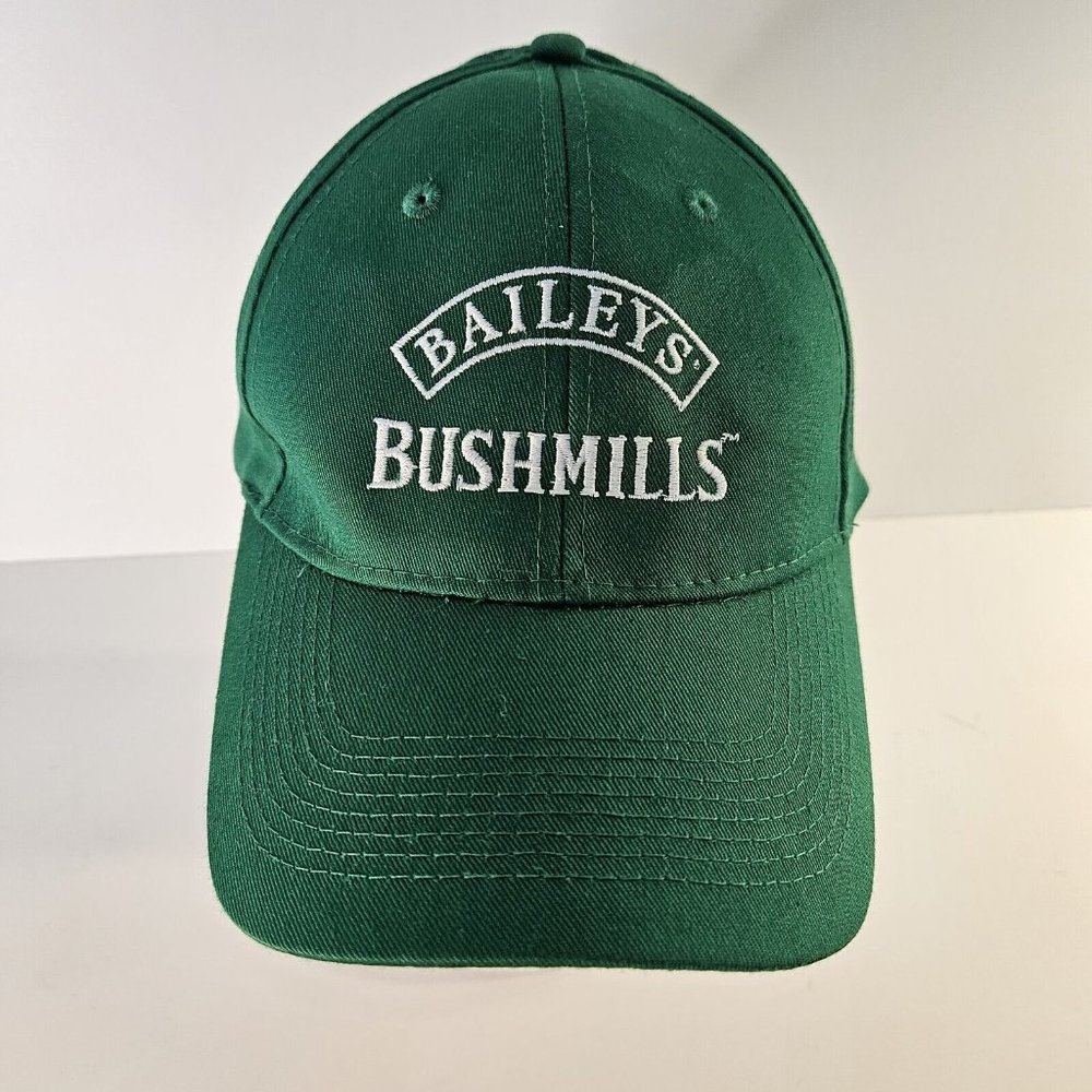Baileys Bushmills Irish Whiskey Green 100% Cotton Adjustable Hat Cap Men’s